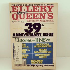 Ellery Queens Mystery Magazine March 10. 1980 Paperback Book